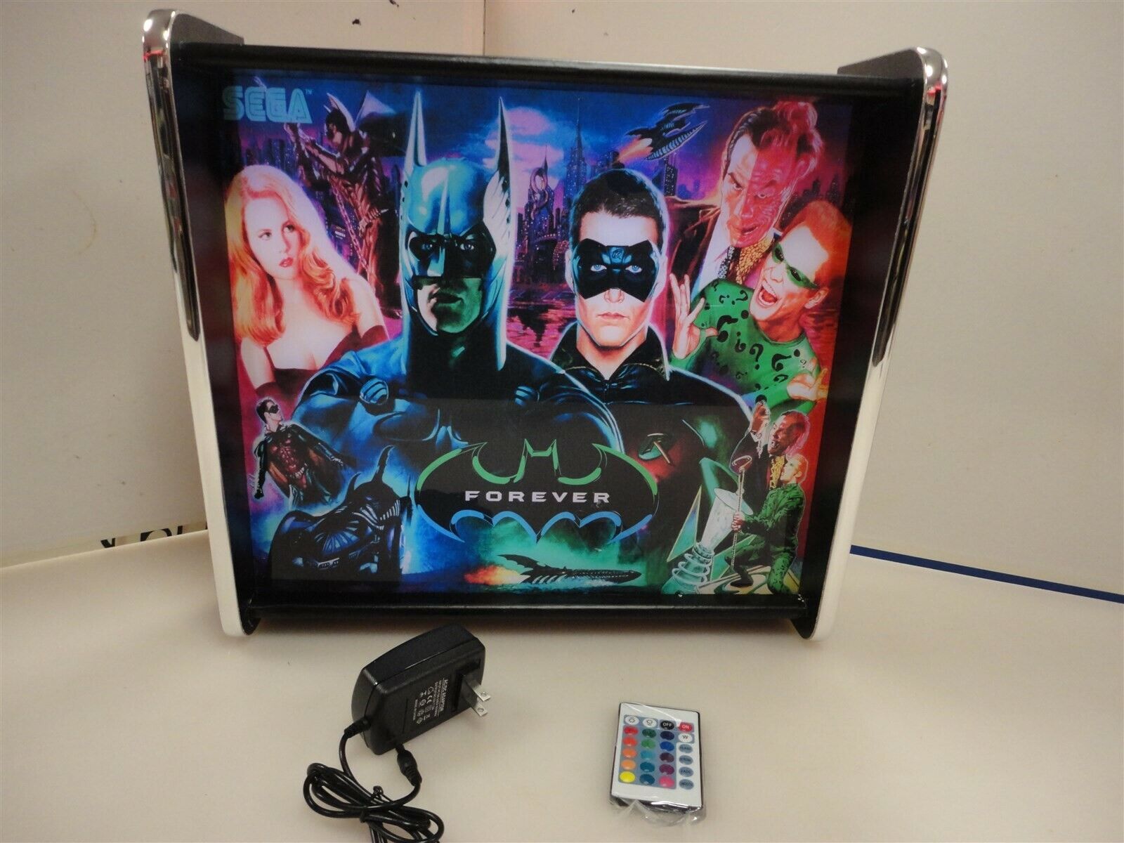 Batman Forever Pinball Head LED Display light box