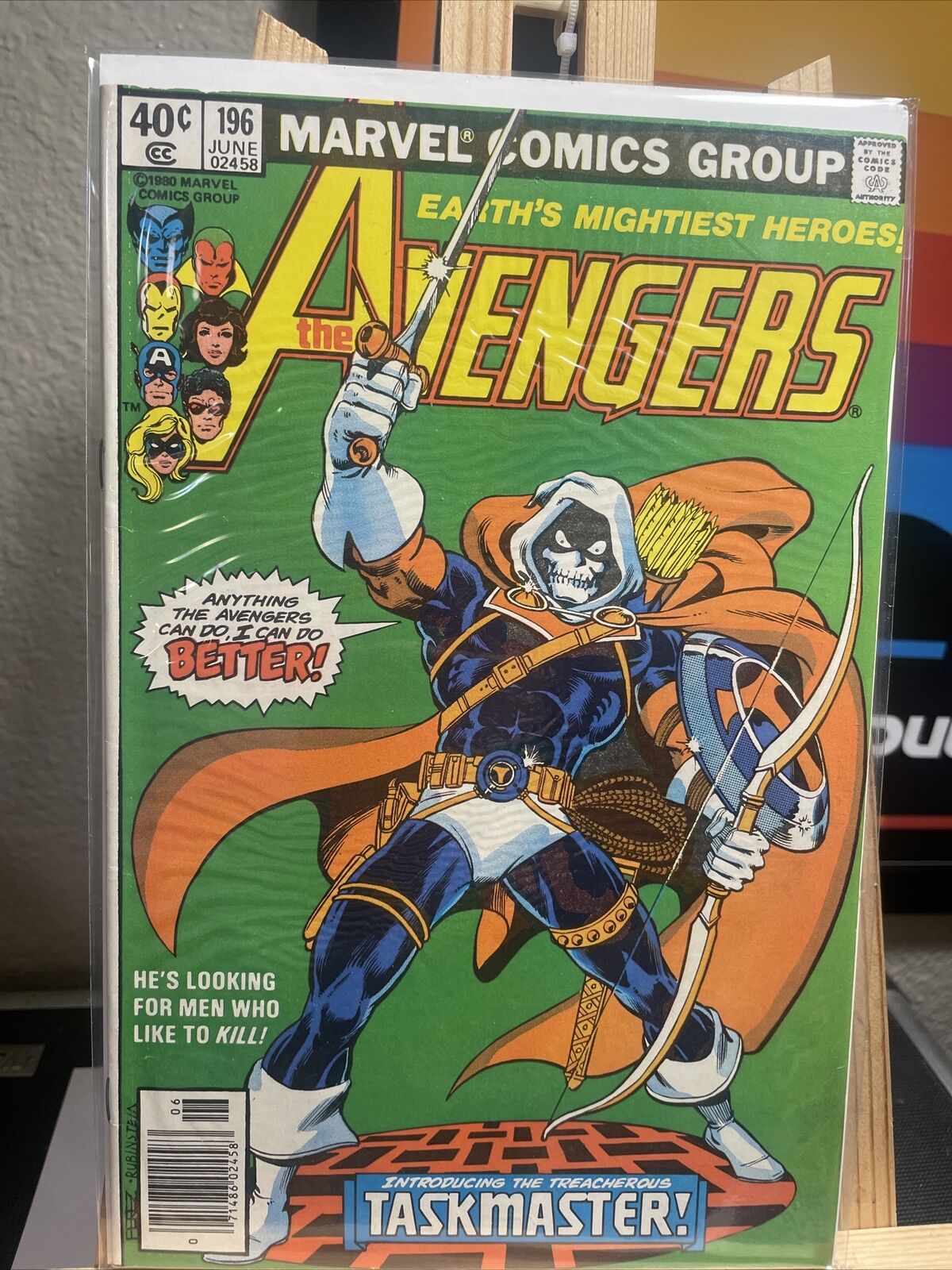 Avengers #196 Newsstand - 1st Taskmaster Marvel Comics 1980