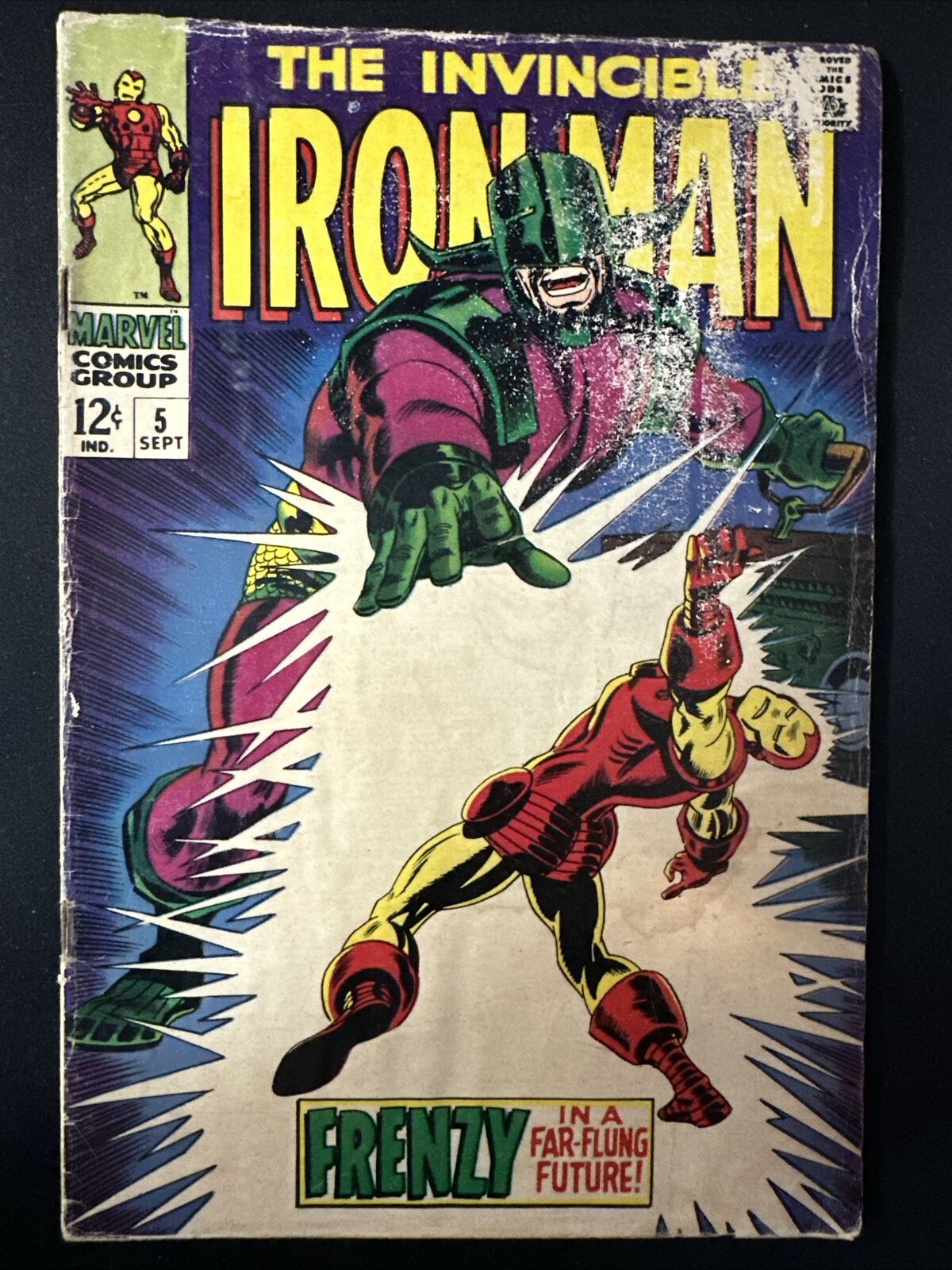 Ironman #5 Marvel Comics Vintage Old Silver Age 1968 1st Print Fair *A2