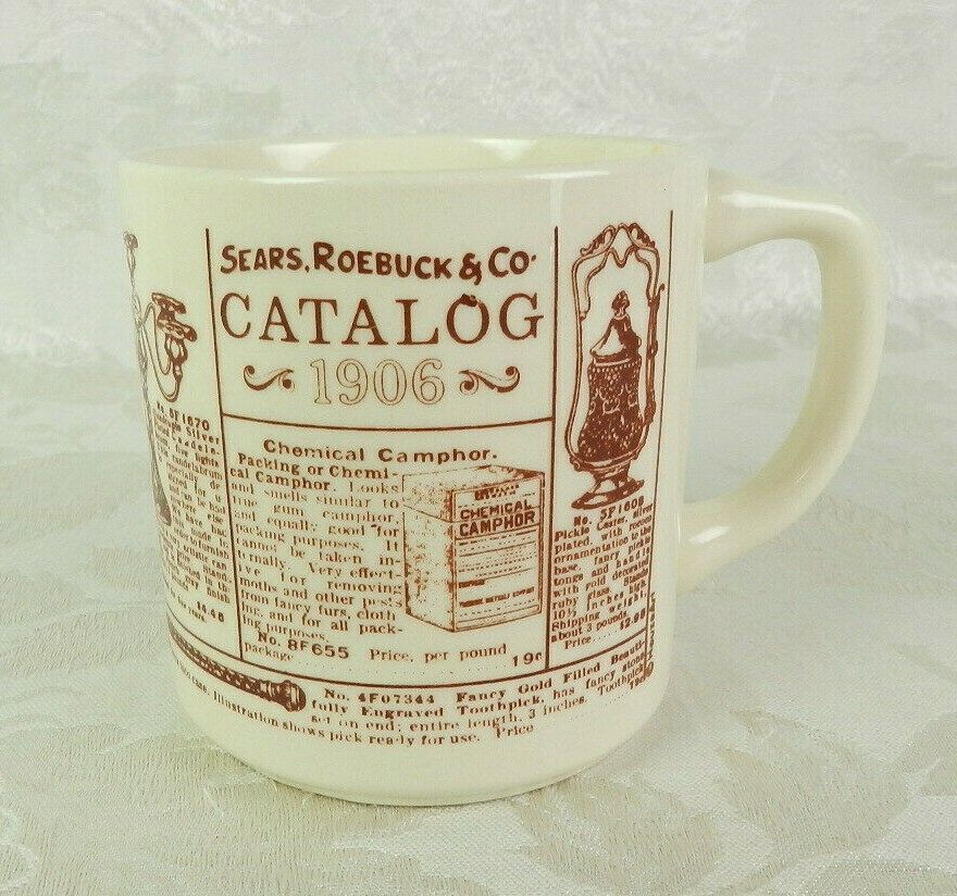 Sears Roebuck Co 1906 Catalog Advertisement Coffee Mug Cup Camphor Graphophone