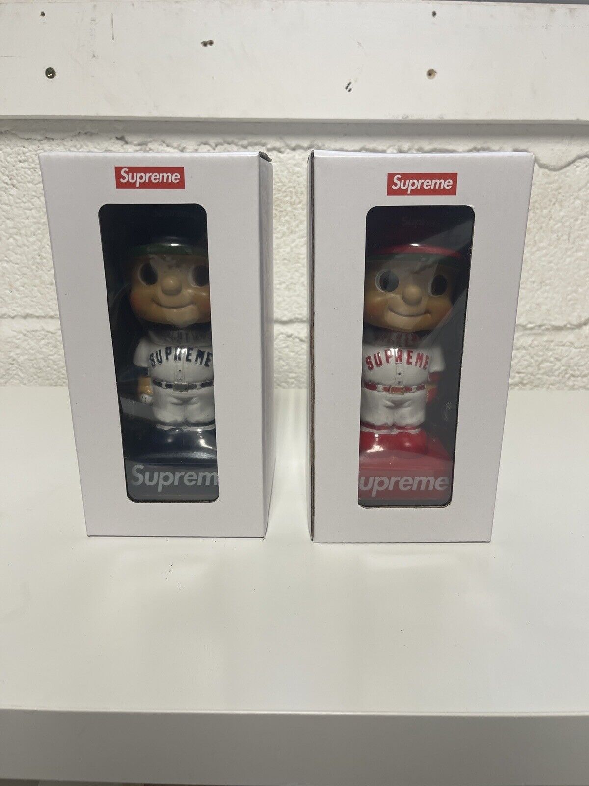 SUPREME SS23 BOBBLEHEAD TOYS RED BLUE BRAND NEW