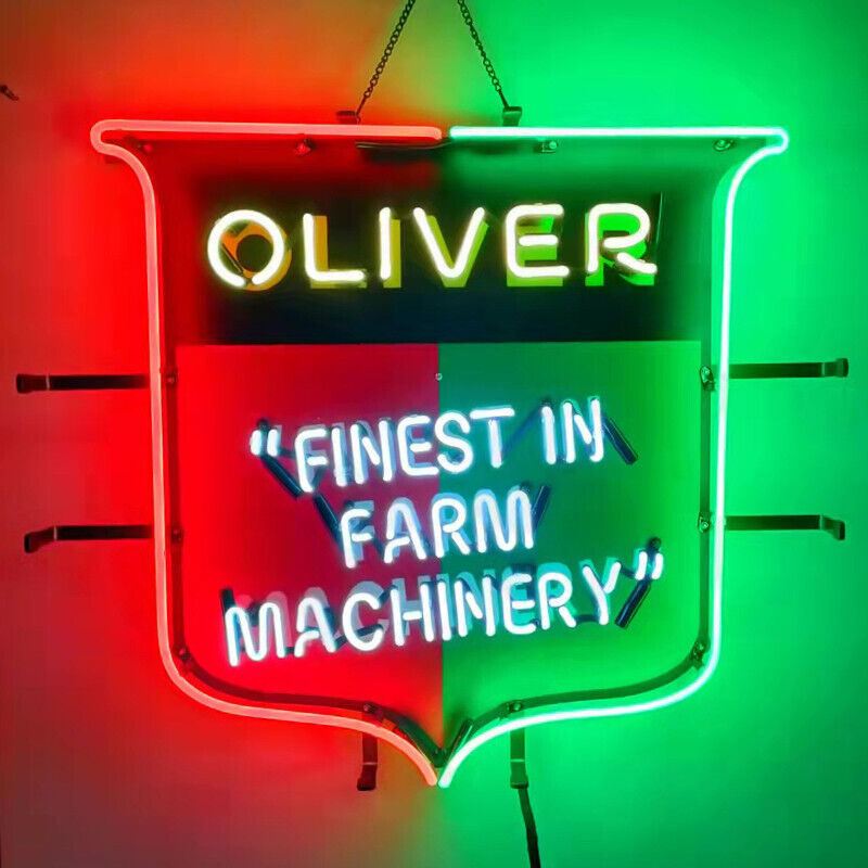 New Oliver Finest in Farm Machinery Neon Sign With HD Vivid Printing 24x20