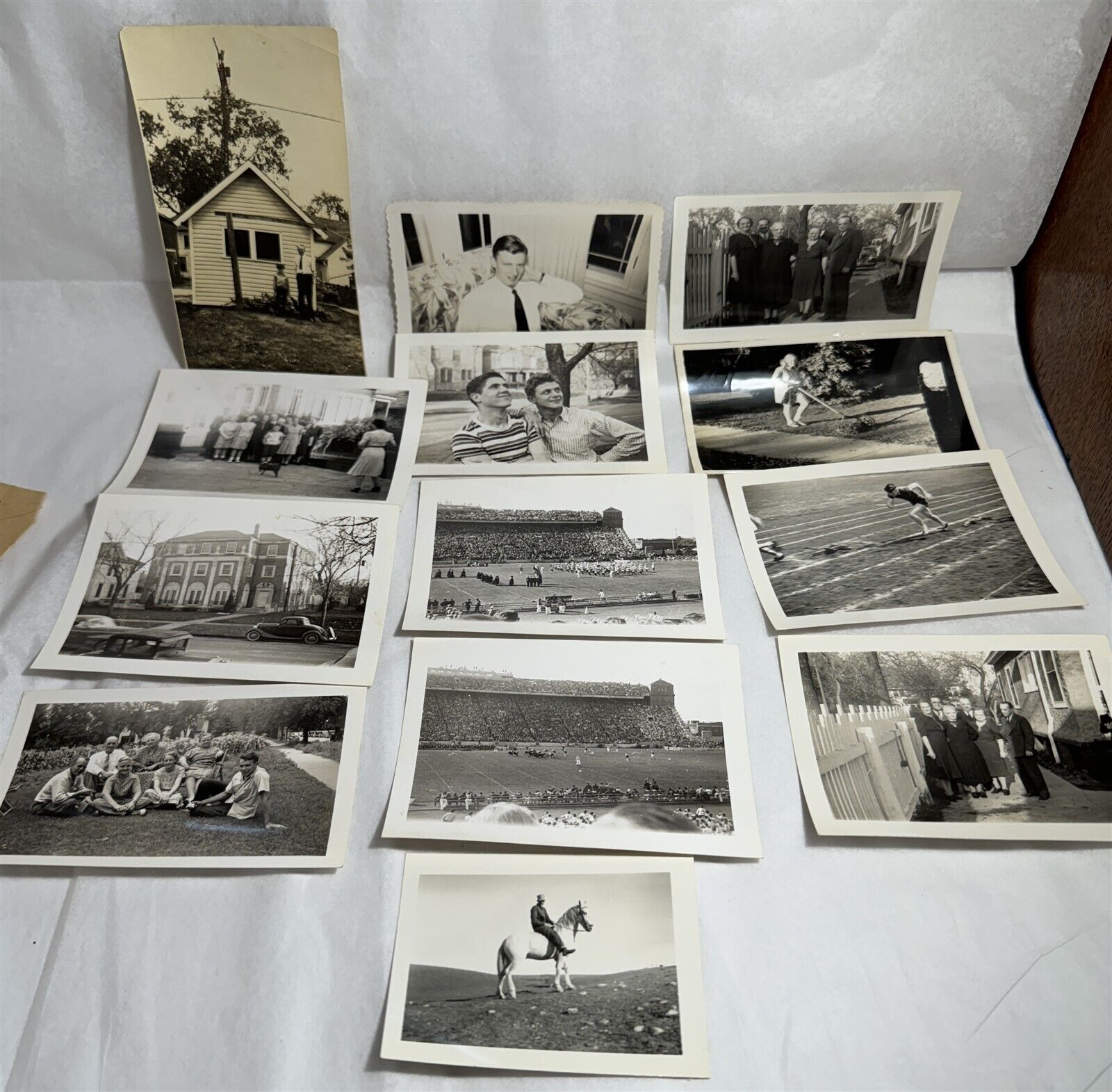 Vintage 1940\'s Photo Lot KODAK FINISHING Print Family & Sports Sioux Falls S.D.