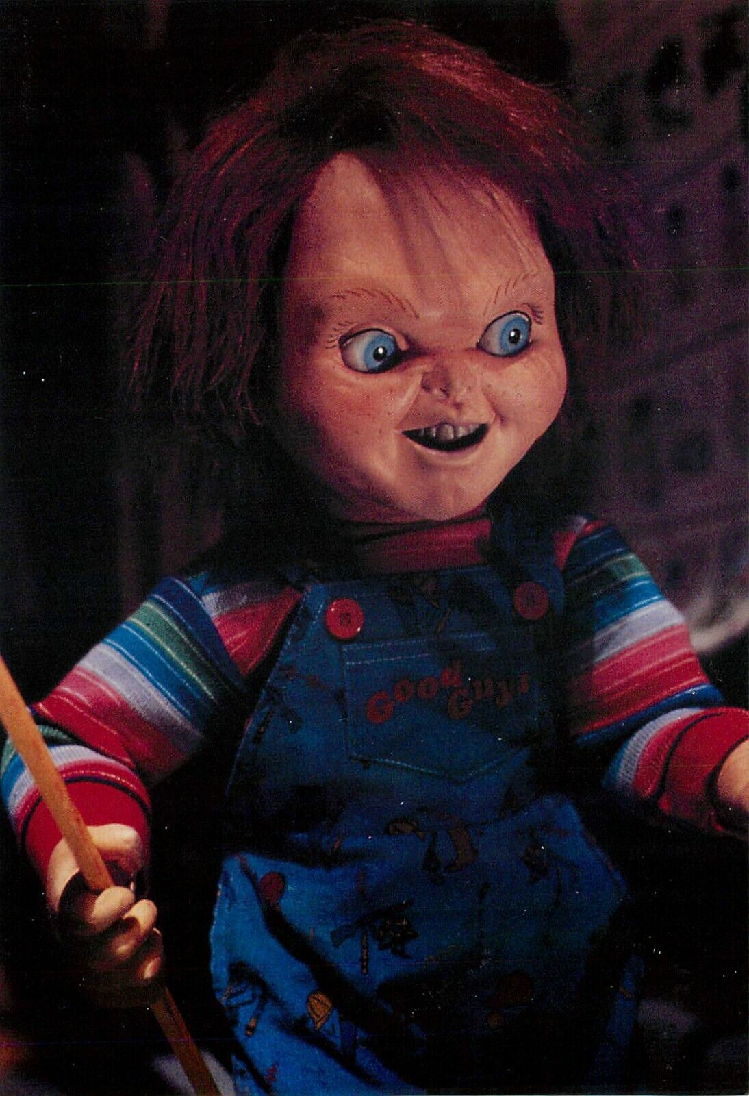 Chucky Child\'s Play Postcard 1988 Movie 6 x 4 Horror Film 