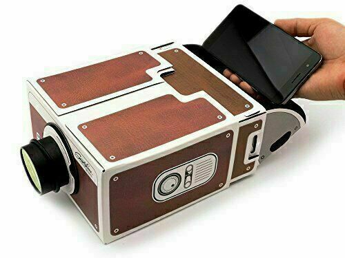 Yorkshire Portable DIY Cardboard Smart Phone Projector, Smartphone Cinema in A B