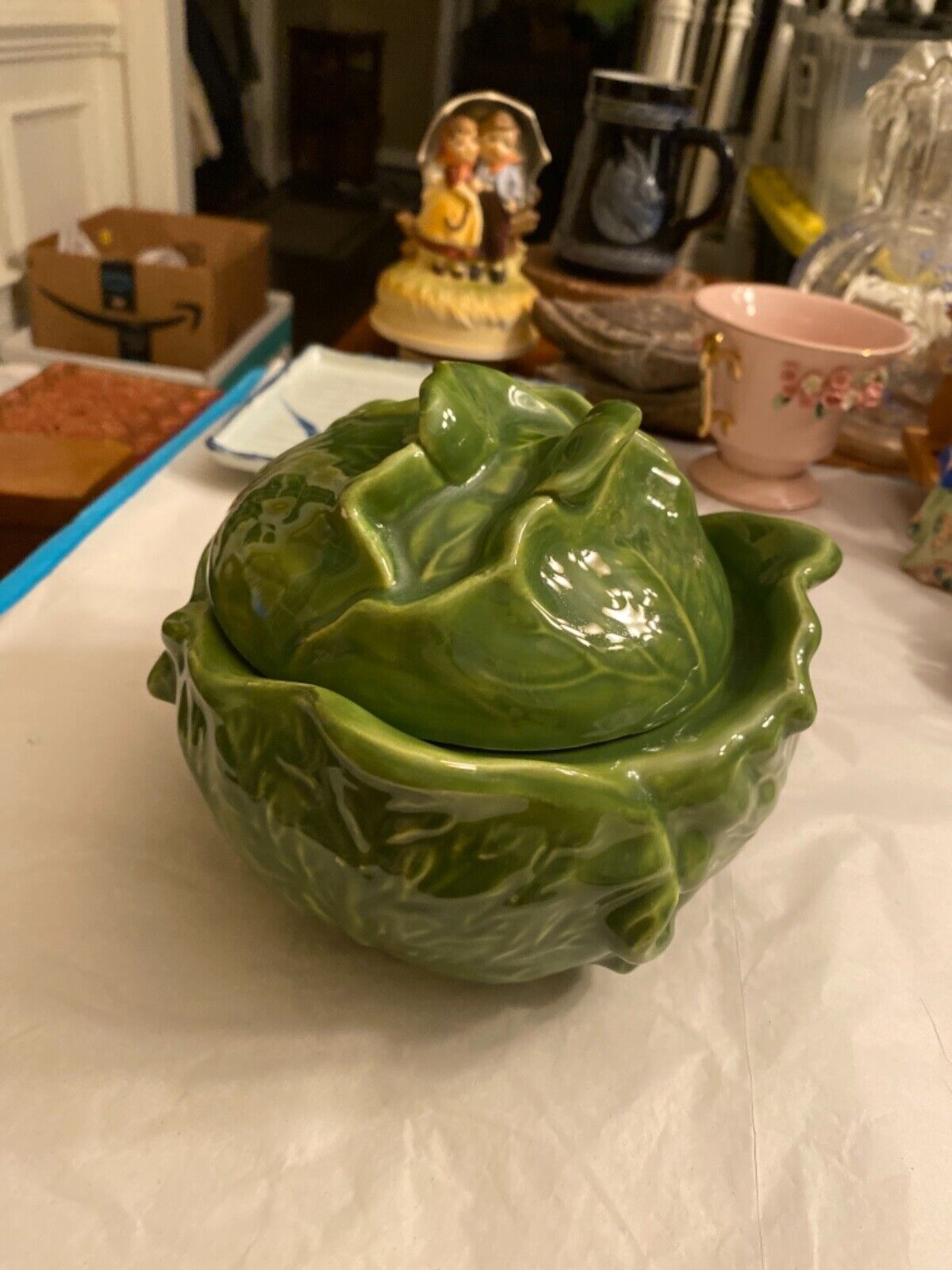 VINTAGE 1970’S COVERED CABBAGE SERVING DISH