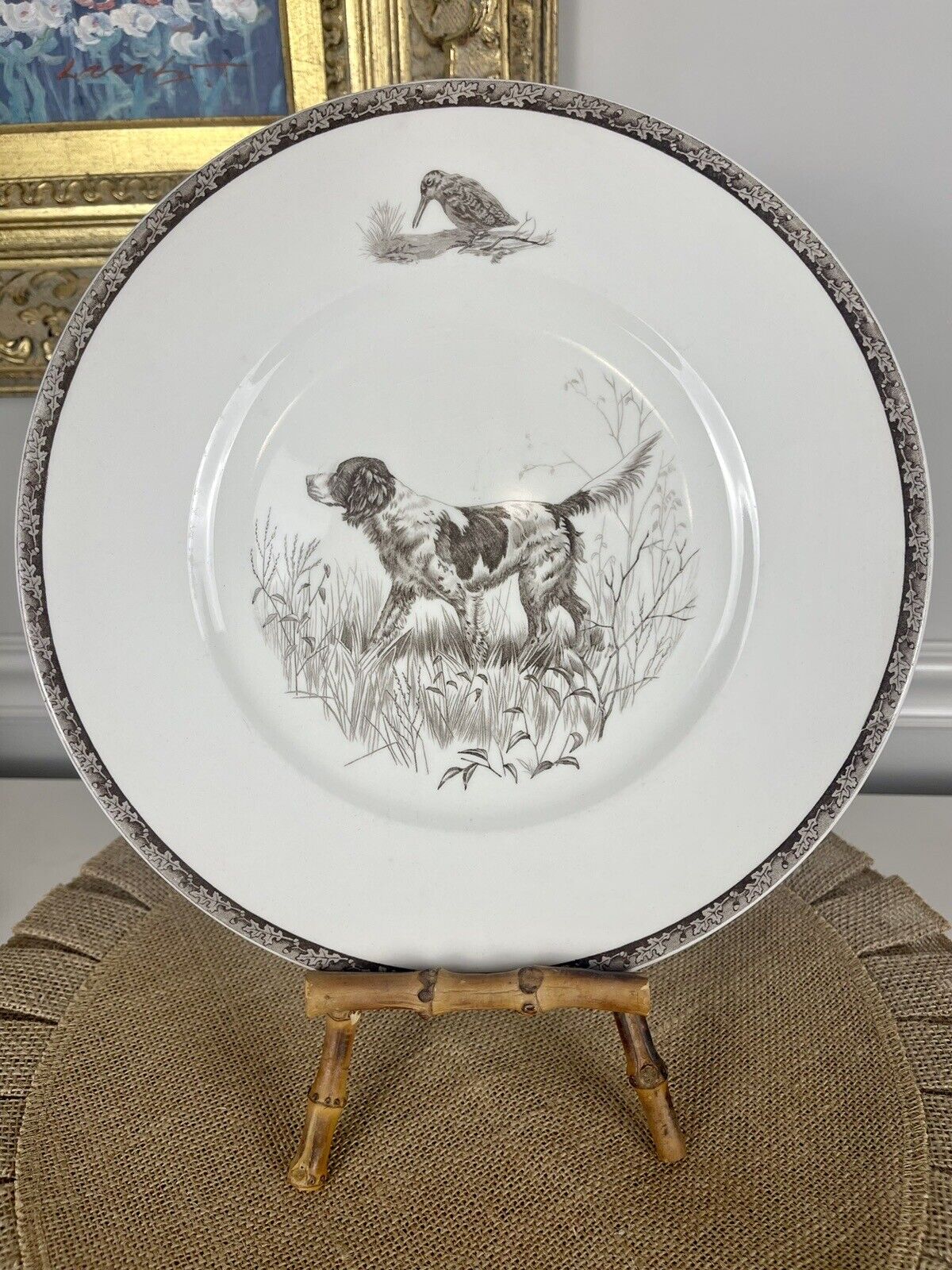 Marguerite Kirmse American Sporting Dog Plate by WEDGWOOD English Setter