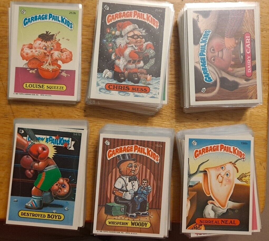 266 pcs. 1986 - 1988 Garbage Pail Kids Trading Card Collection Massive Lot