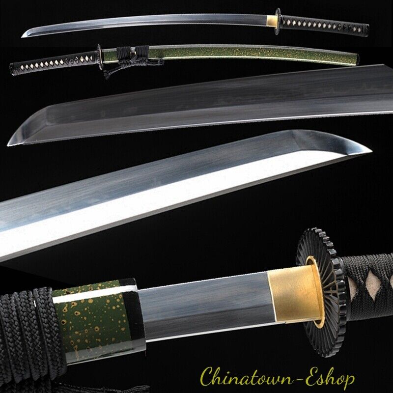 Handmade Japanese Katana Samurai Sword T10 Steel Blade Sharp Battle Ready #2421
