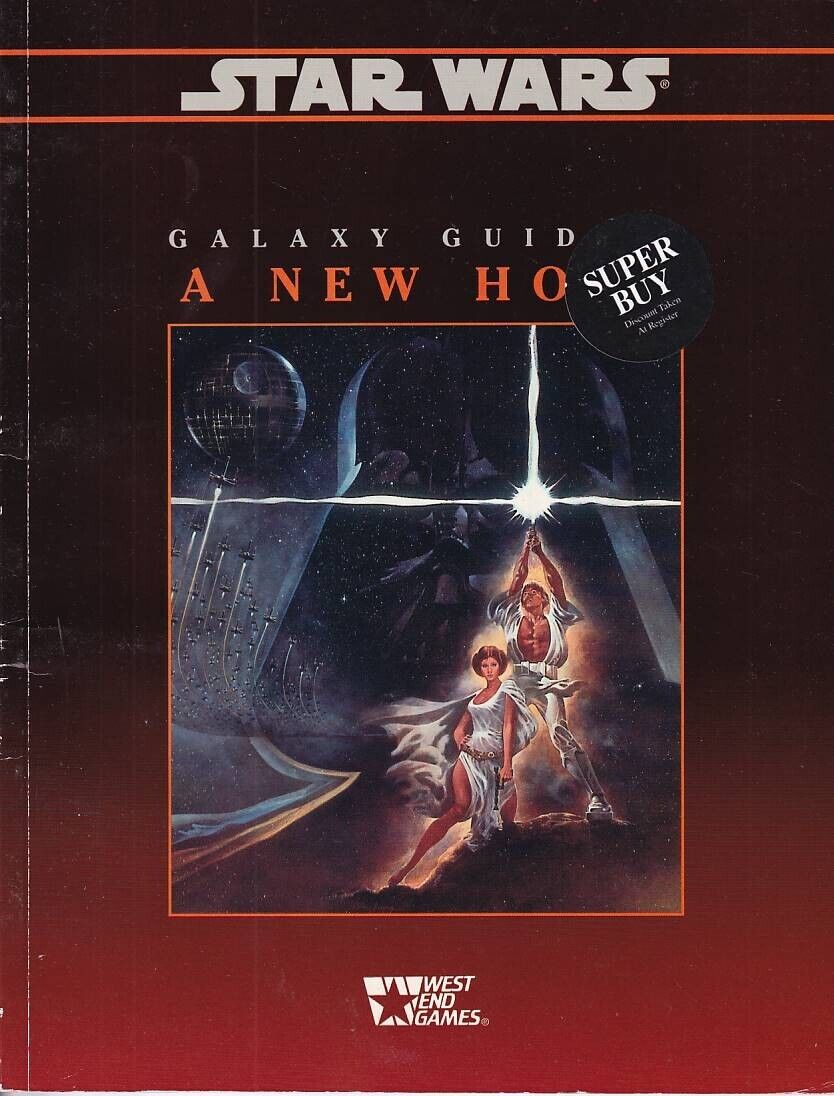 42734: West End Games STAR WARS: A NEW HOPE GALAXY GUIDE #1 Fine Grade