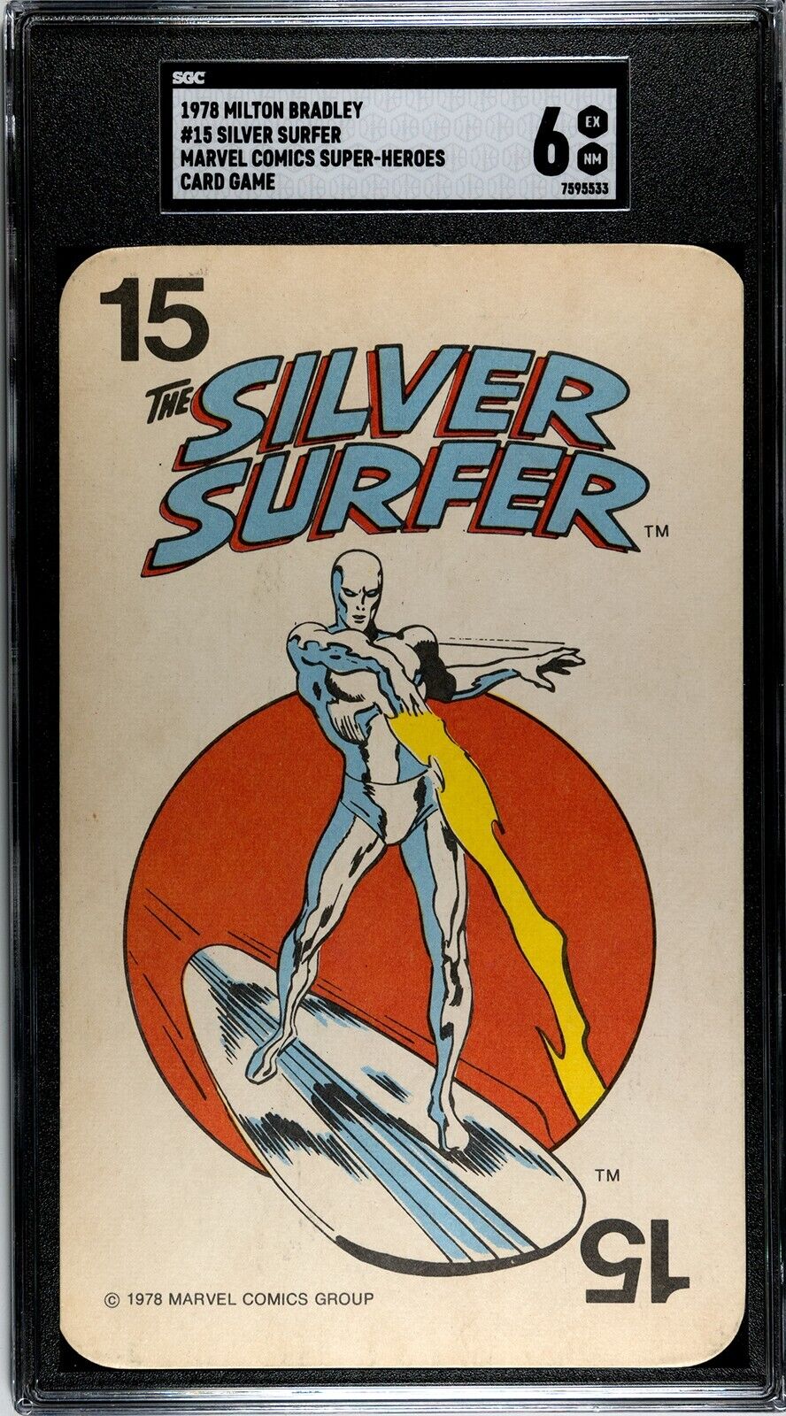 1978 Milton Bradley Marvel Super-Heroes Silver Surfer - SGC 6 - Pop 1