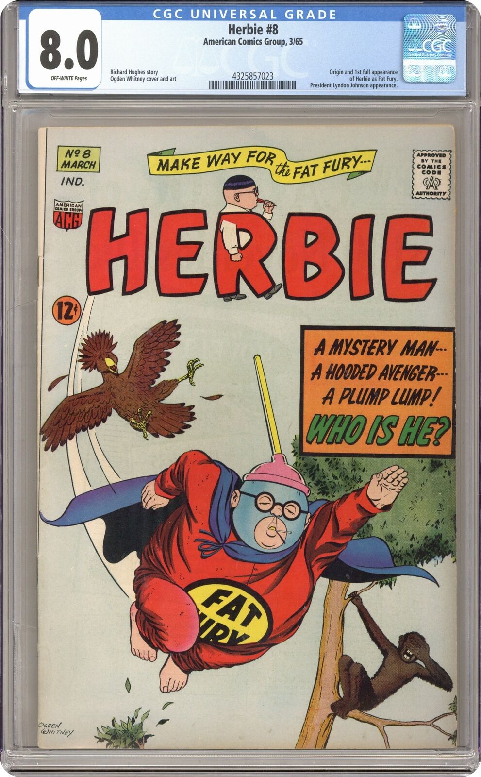 Herbie #8 CGC 8.0 1965 4325857023