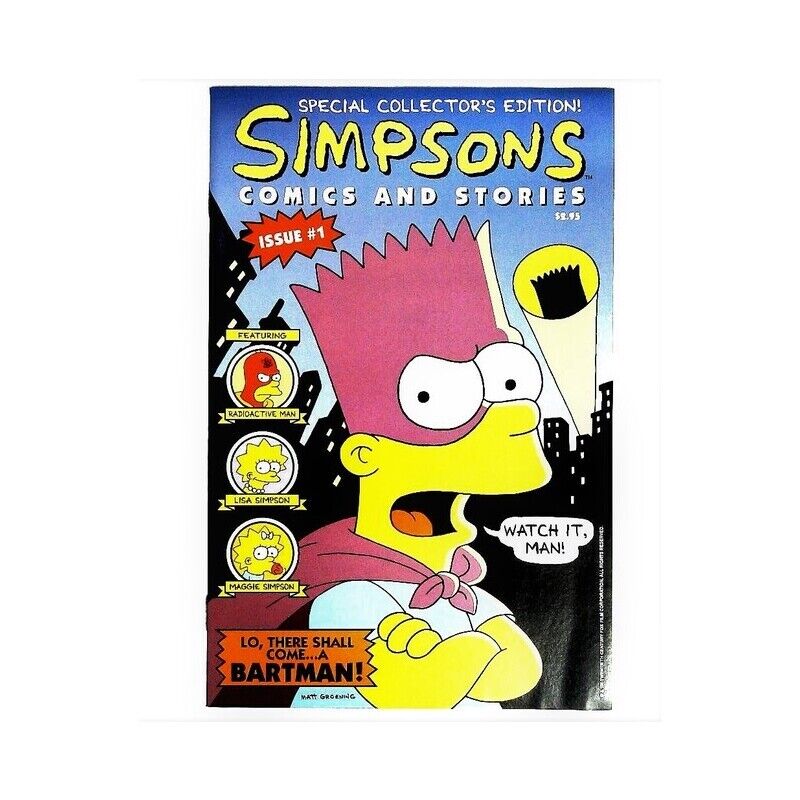 Simpsons Comics and Stories #1 in Near Mint minus condition. Bongo comics [q|