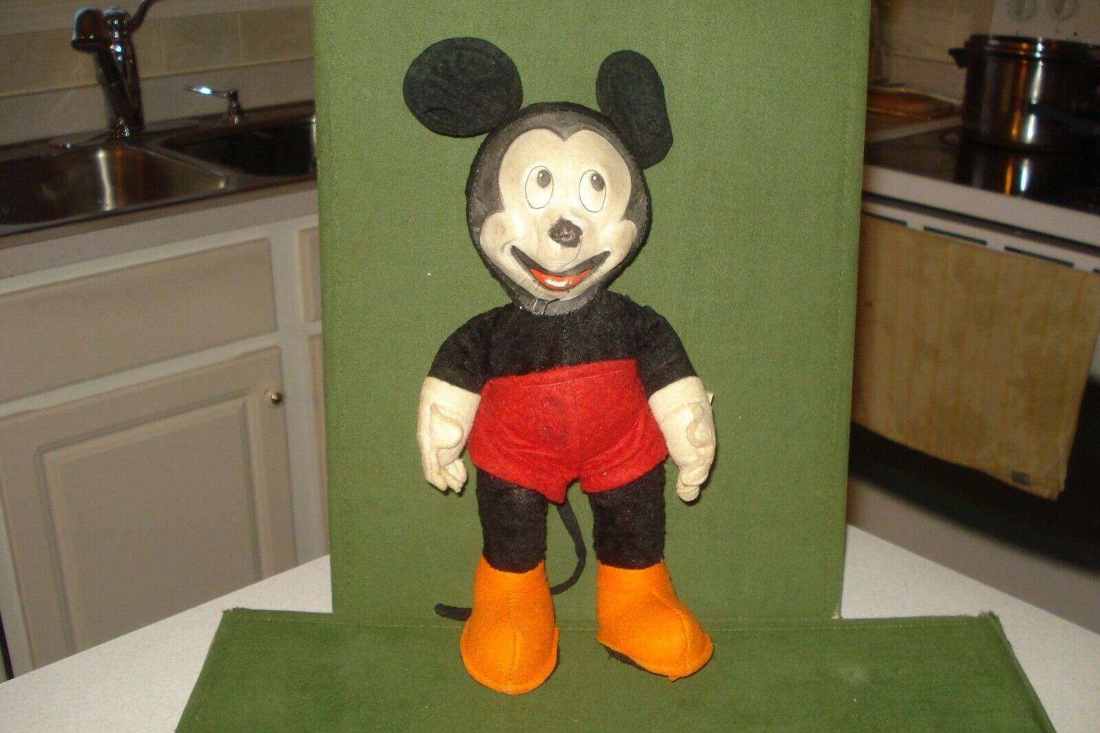 1940\'s GUND MICKEY MOUSE PLUSH FIGURE- DOLL 12\