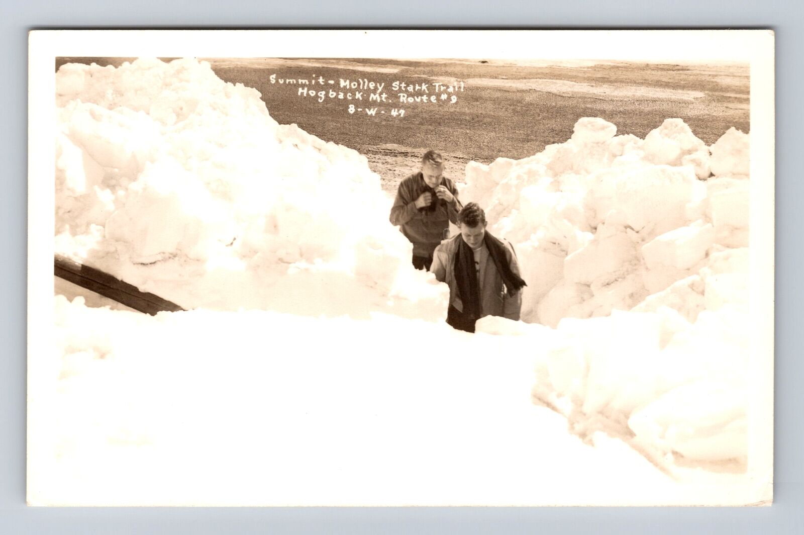 Hogback Mt VT-Vermont RPPC, Summit, Molley Stark Trail, Vintage Postcard