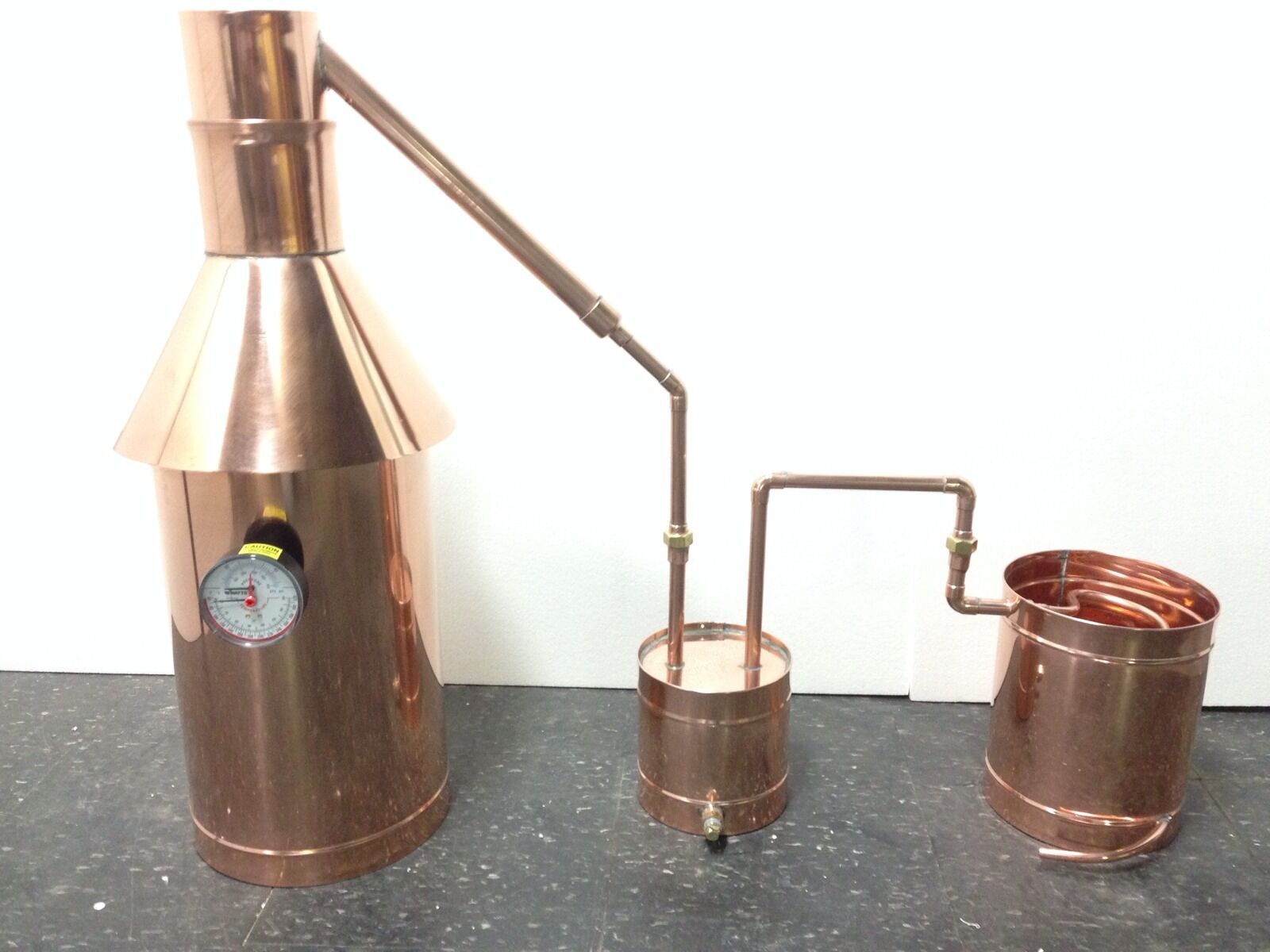 6 Gallon Copper Moonshine Still-Thumper and Worm-Heavy 20oz Copper Pot Still