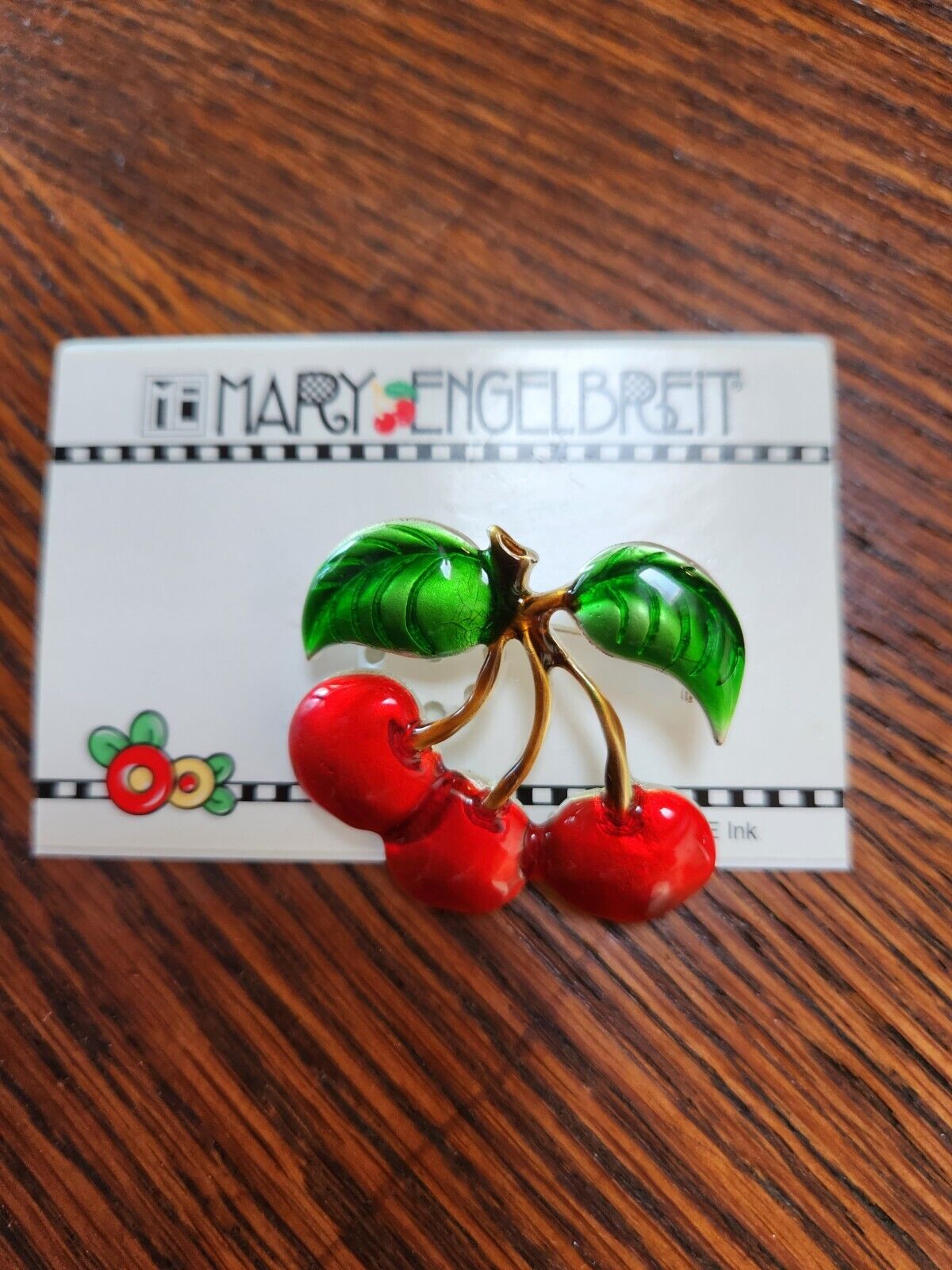 Mary Engelbreit Cherry Pin New