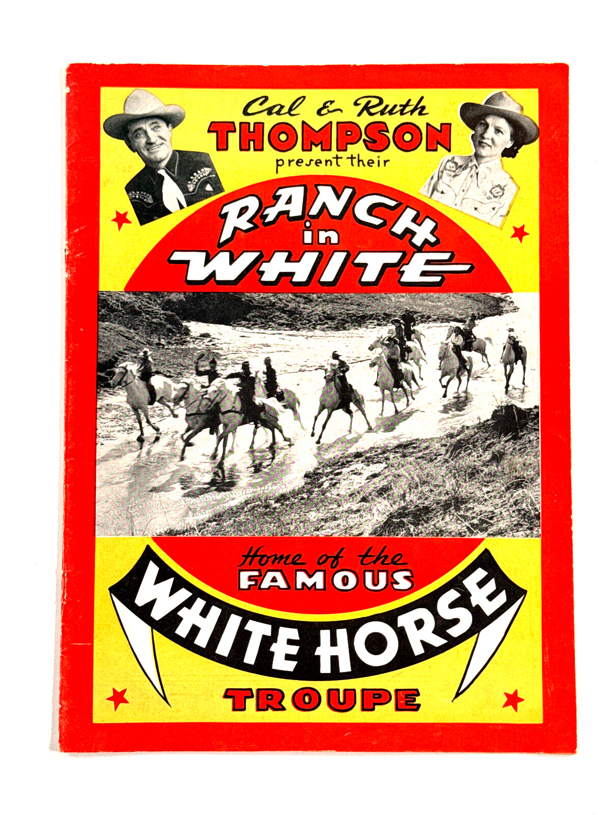 RARE 1947 Thompson Ranch in White Horse Troupe Program Nebraska