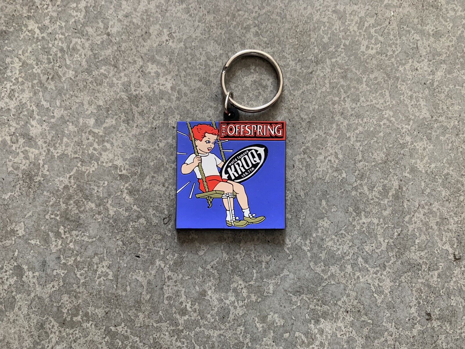 KROQ X The Offspring - Key Chain / Keychain - 1999 - Universal Amphitheatre