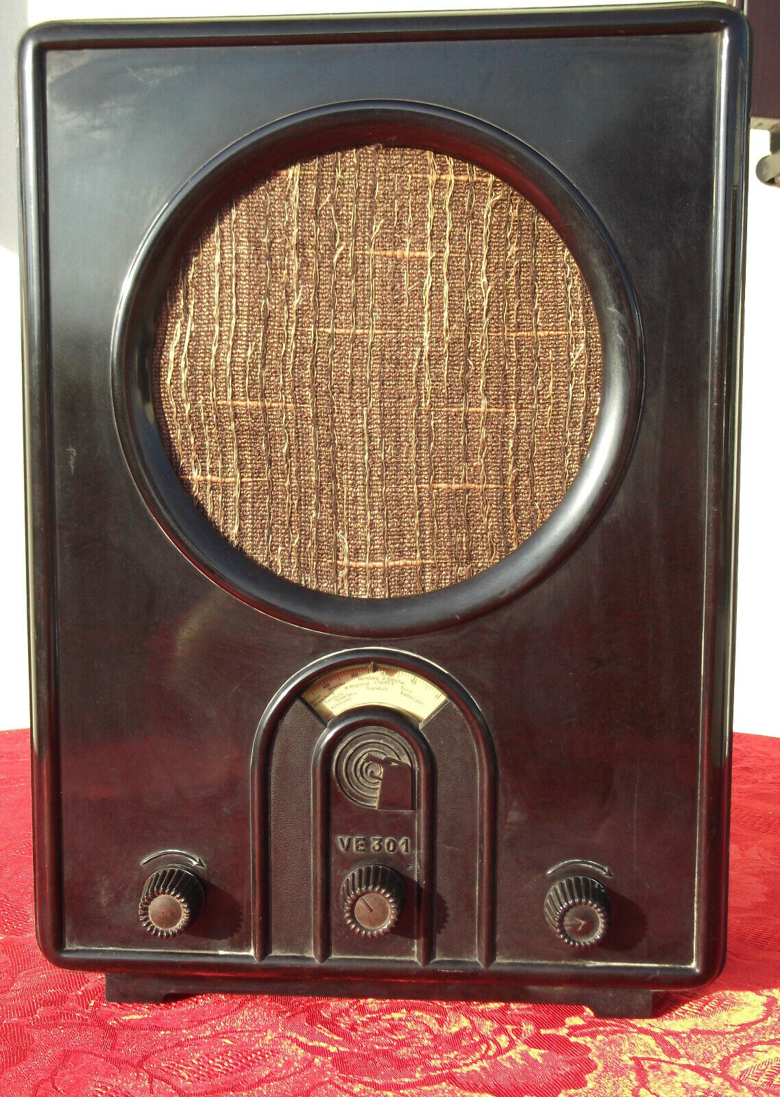 VE 301 RADIO VOLKSEMPFÄNGER GW WWII GERMAN RECEIVER TELEFUNKEN WW2 ve301 dyn 30s