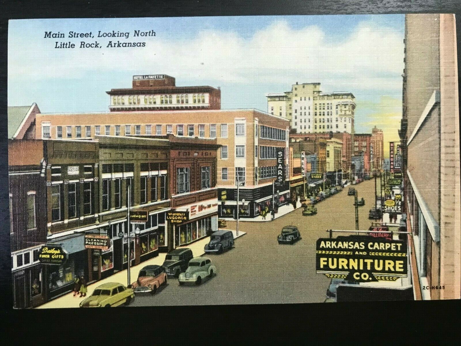 Vintage Postcard 1952 Main Street Little Rock Arkansas (AR)