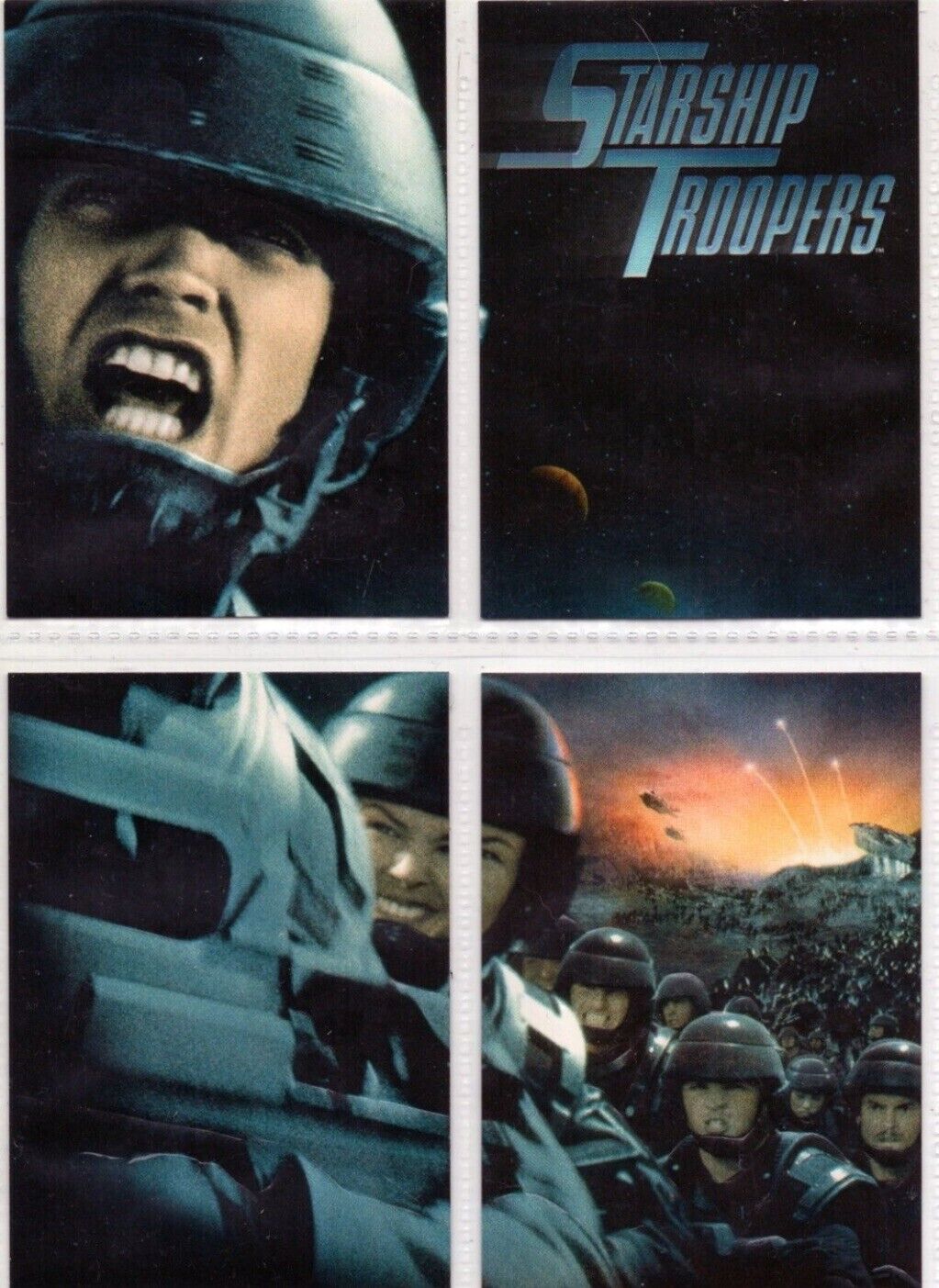 1997 Starship Troopers Puzzle Chase Card Set 4 Card Set