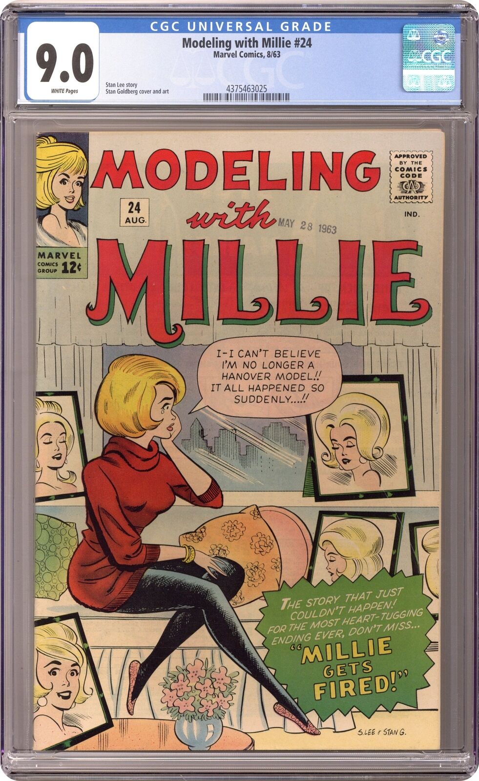 Modeling with Millie #24 CGC 9.0 1963 4375463025