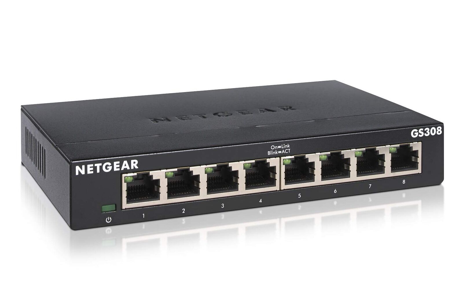 Netgear 8-Port Gigabit Ethernet Network Switch Internet Splitter GS308-300JPS