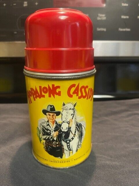 Hopalong Cassidy Thermos - Aladdin Industries with Cork Vintage and rare