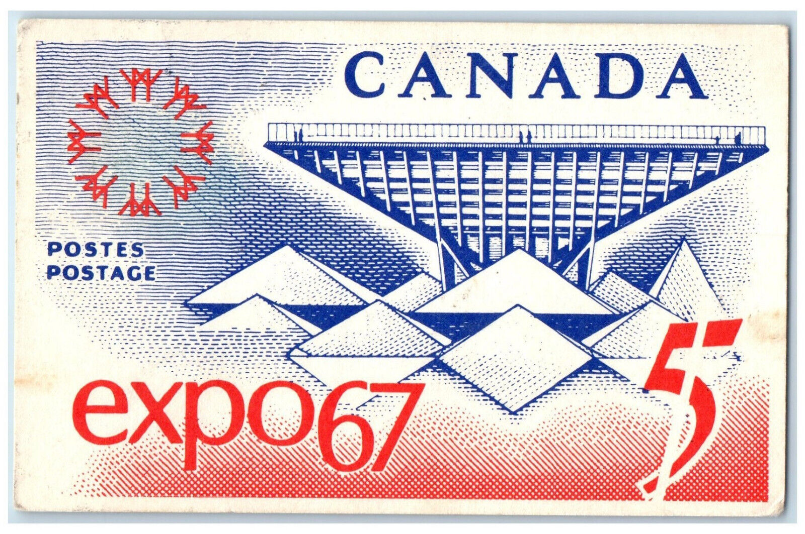 1967 Queen's Printer Ottawa Ontario Canada Expo 67 APO Vintage Postcard