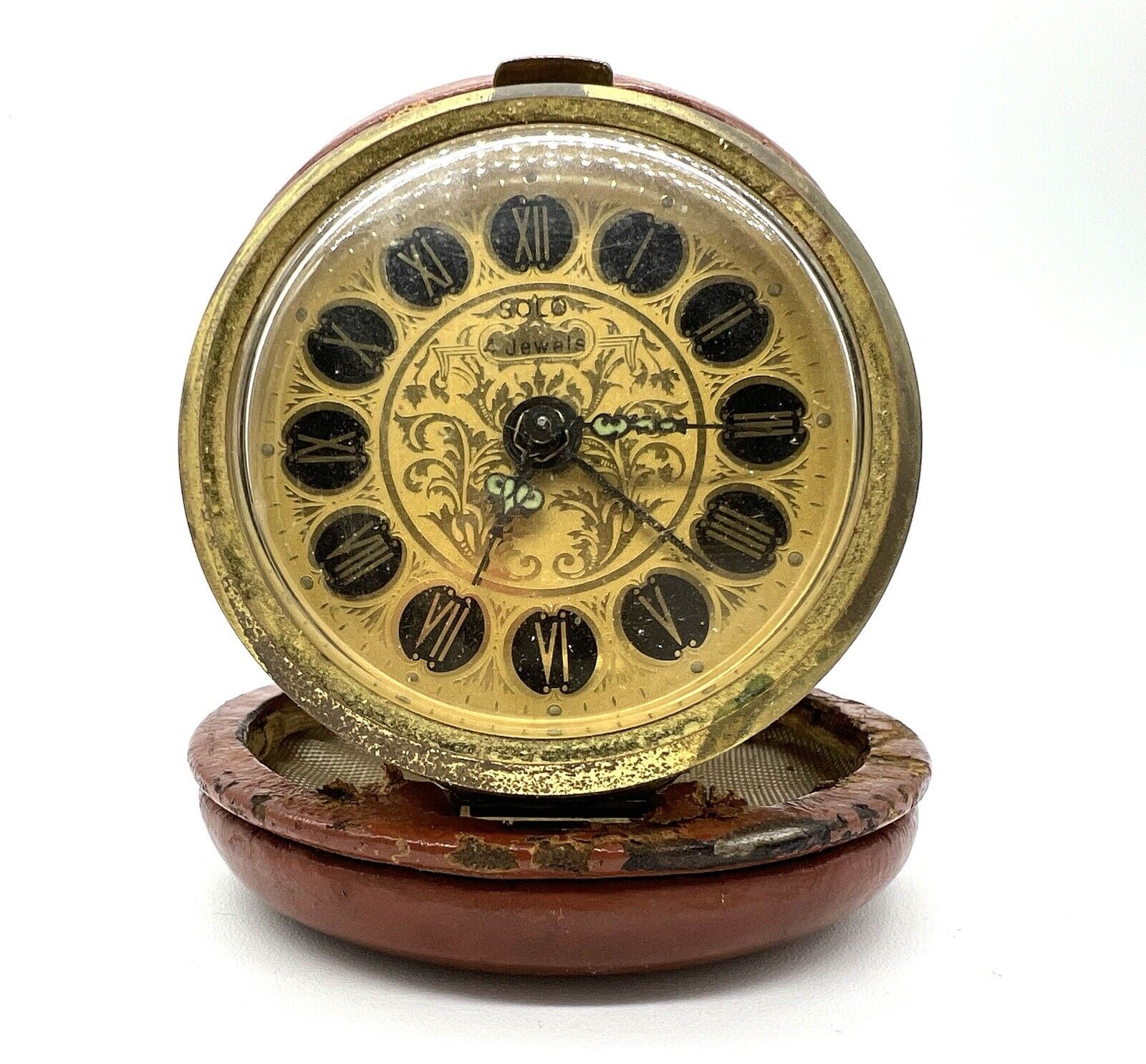 Solo 4 Jewels Portable Antique Travel Alarm Clock