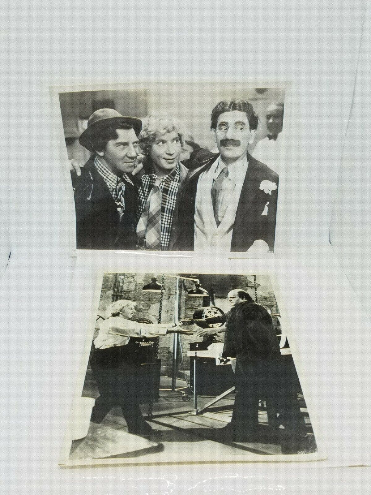 Vintage Lot Of 2 Groucho Marx Photographs Comedy/Franken Stein Peter Boyle Rare