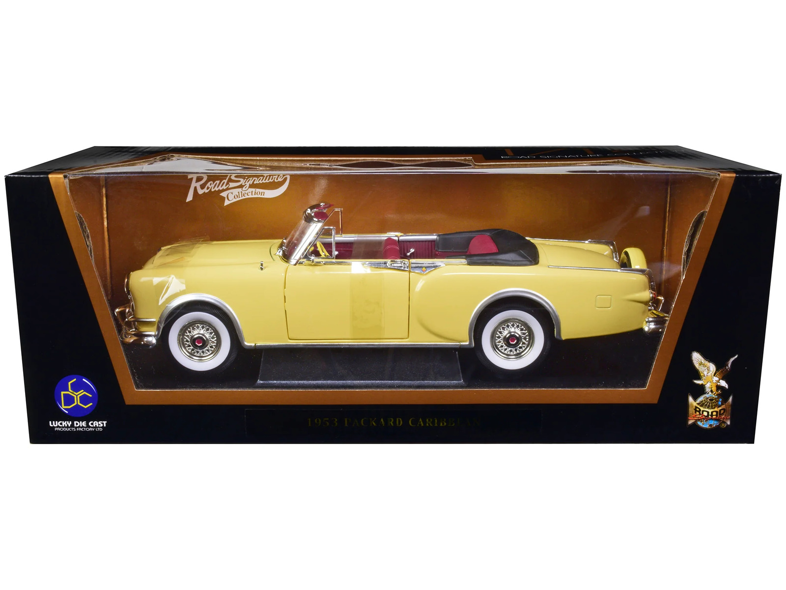 1953 Packard Caribbean Yellow 1/18 Diecast Model Car