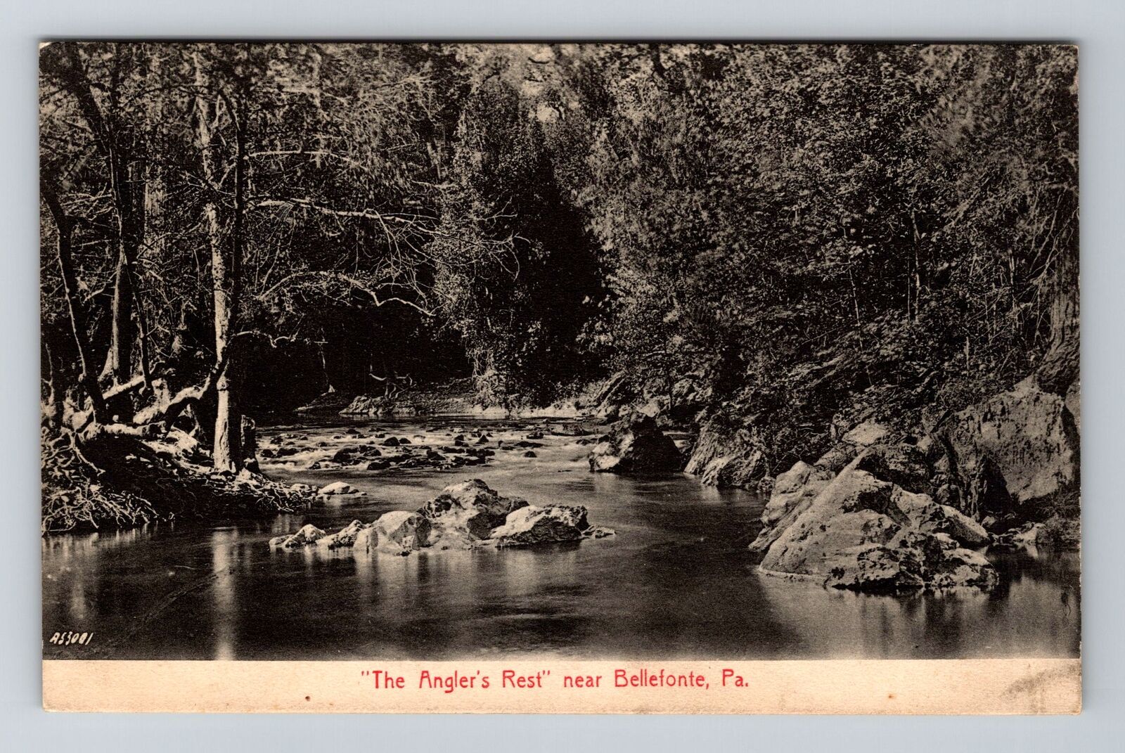 Bellefonte PA-Pennsylvania, The Angler's Rest, Vintage c1908 Postcard