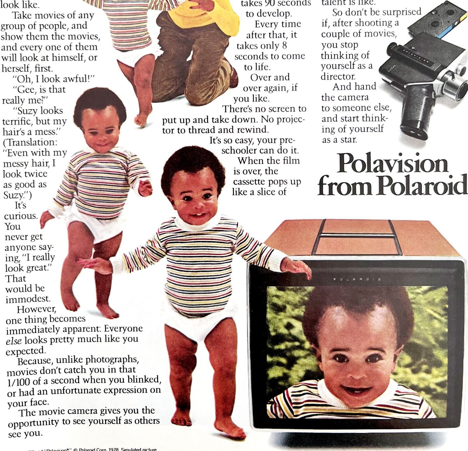 Polaroid Polavision Instant Movies 1979 Advertisement Cameras Film DWKK14