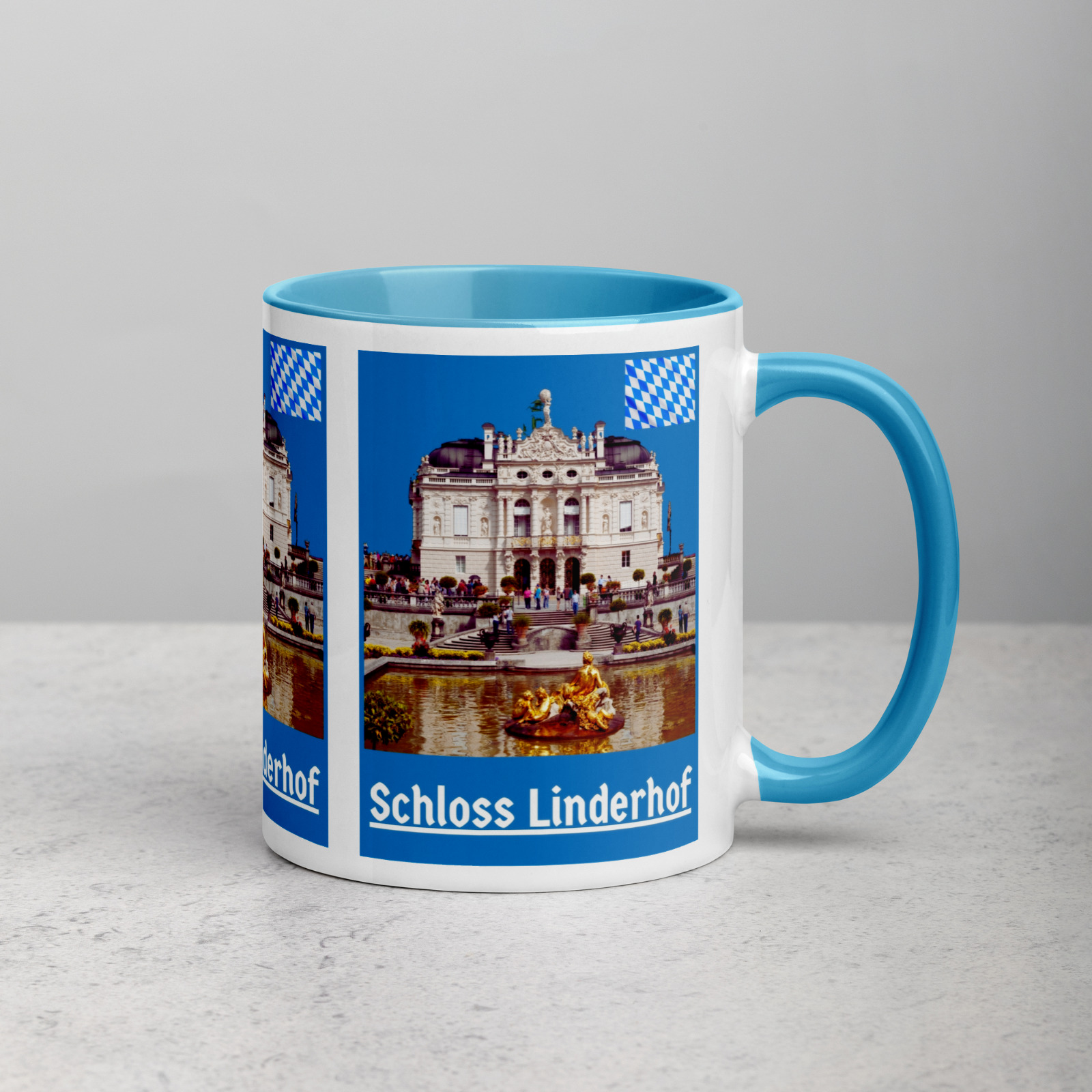 NEU Premium Kaffeetasse Schloss Linderhof König Ludwig II. von Bayern Souvenir