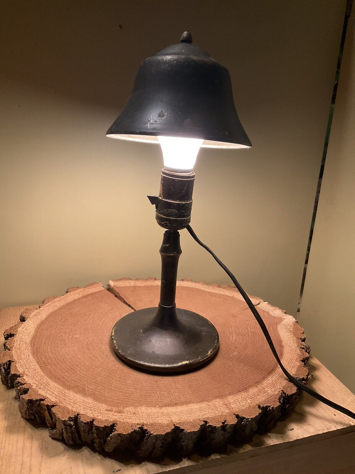 Early Industrial Silvercrest Tilt Lamp Table or Wall Sconce Light 11.5”