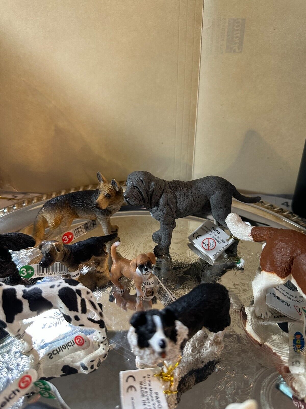 Schleich and Papo Dog Figurines