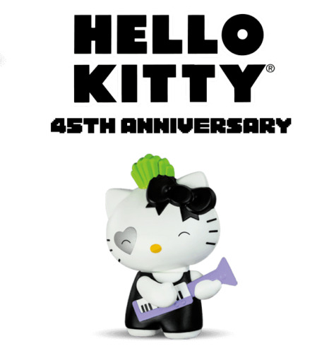Hello Kitty 45th Anniversary Super Kitty Hero McDonalds 2019 Toy ~ Rockin\' Roll