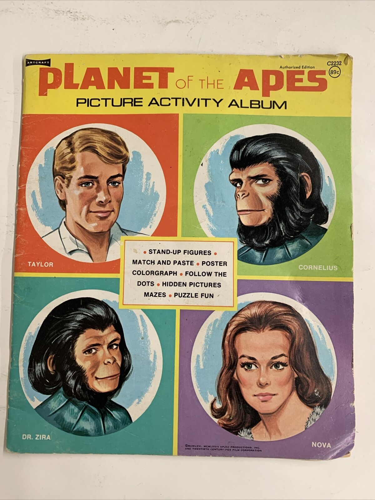 1974 Planet of the Apes Picture Artcraft Activity Album (C2232); Saalfield Publ.