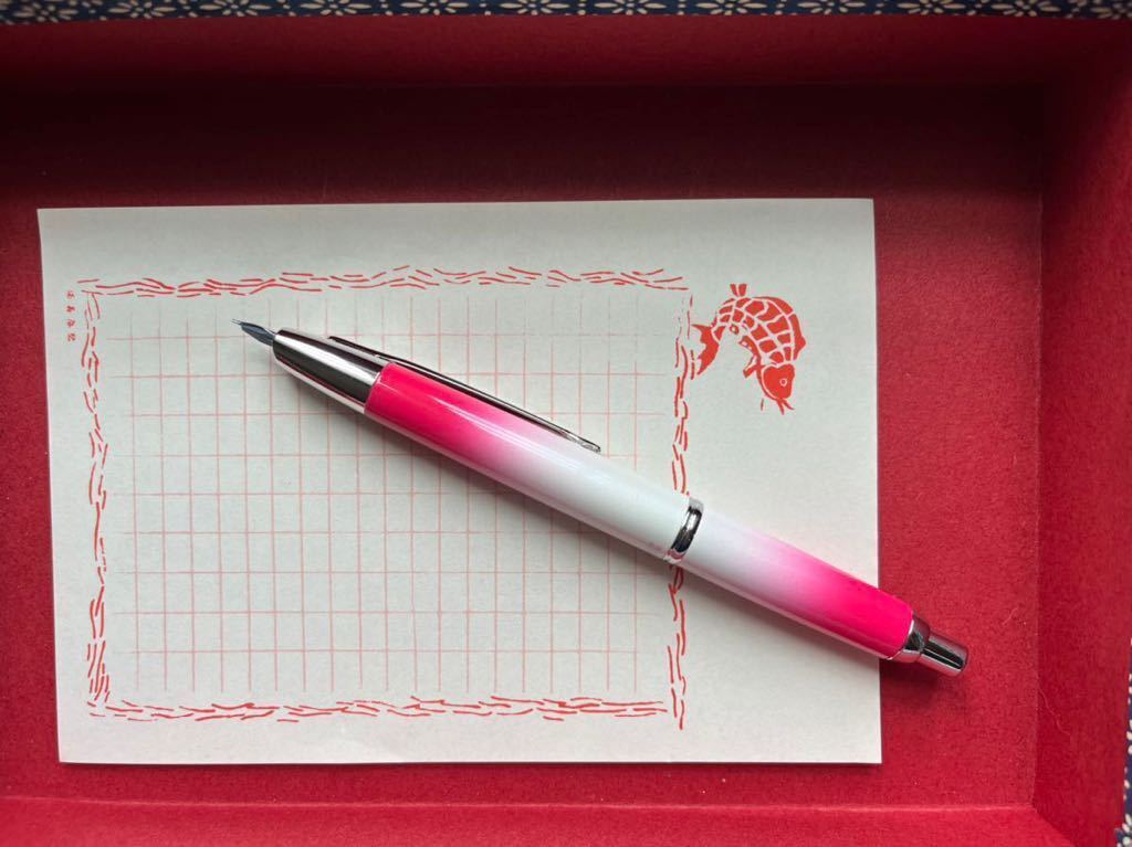 PILOT Capless Decimo Fountain Pen STAs Original Schiaparelli Red 18K