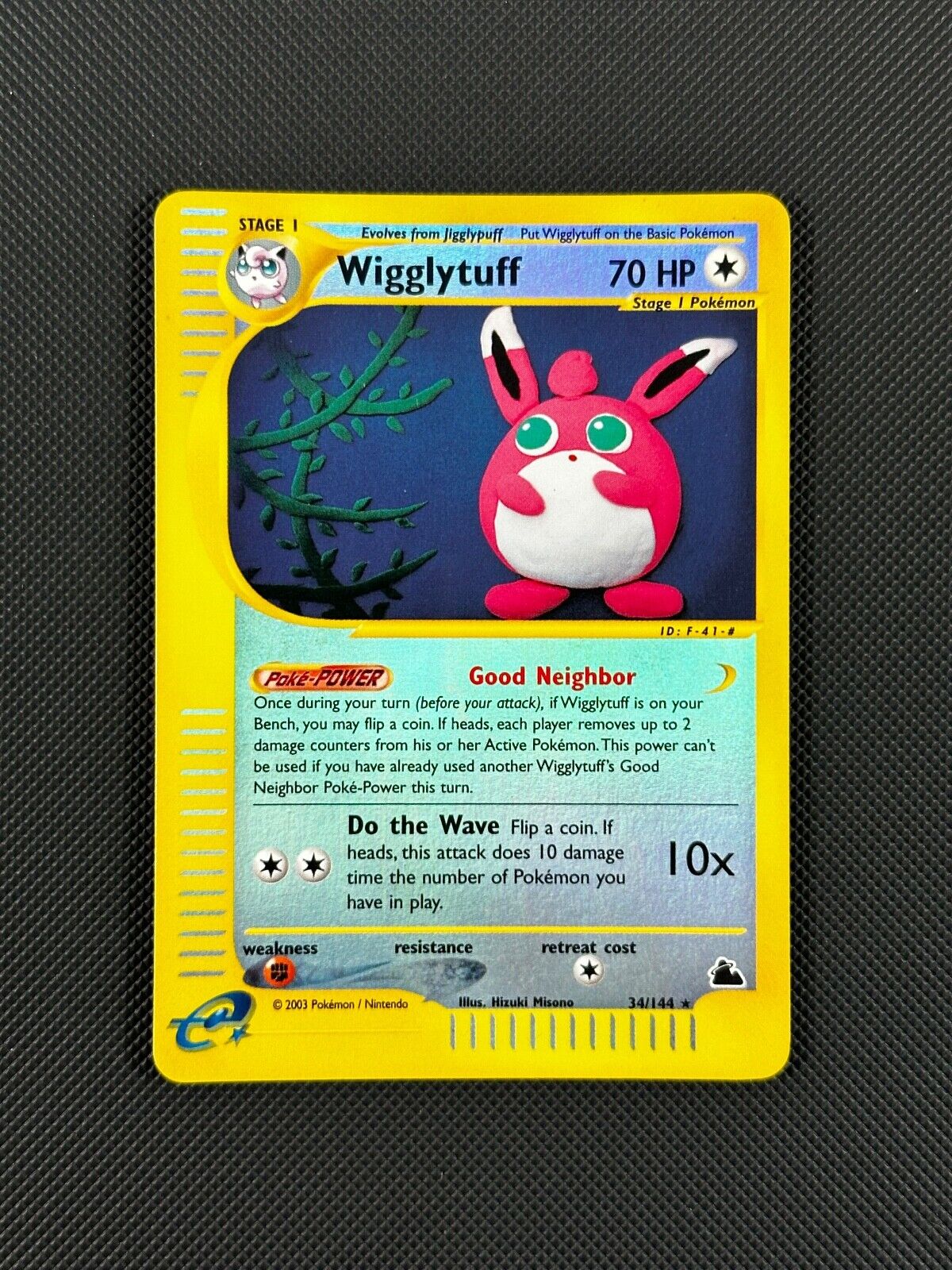 Wigglytuff 34/144 Reverse Holo Pokémon Card Skyridge E-Series Rare WOTC NM