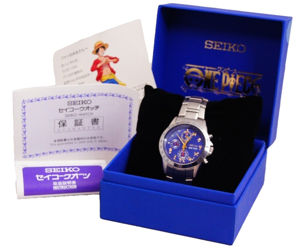 SEIKO ONEPIECE 7T92-HBM0 20th Anniversary watch limited 5000 piece Blue Quartz