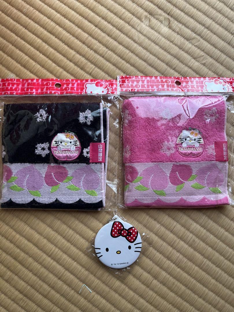 Hello Kitty Local Towel Yamanashi 2 Piece Set Mirror