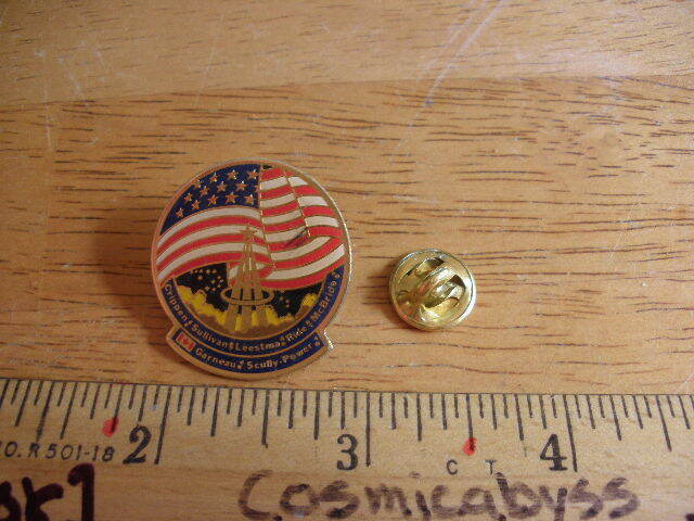 Space Shuttle Mission STS-41-G Challenger 1980s pin tie tac unique vintage