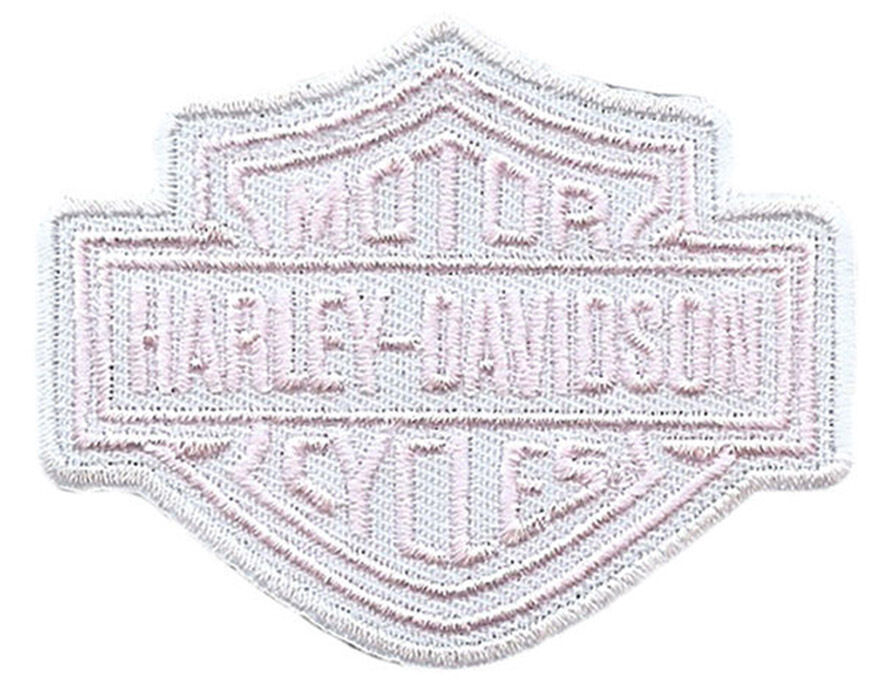 HARLEY DAVIDSON RARE PINK BAR SHIELD PATCH. 