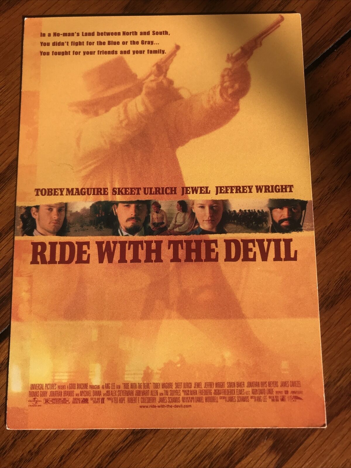 Ride With The Devil Postcard Movie Civil War TOBEY Maguire Skeet Ulrich Rare