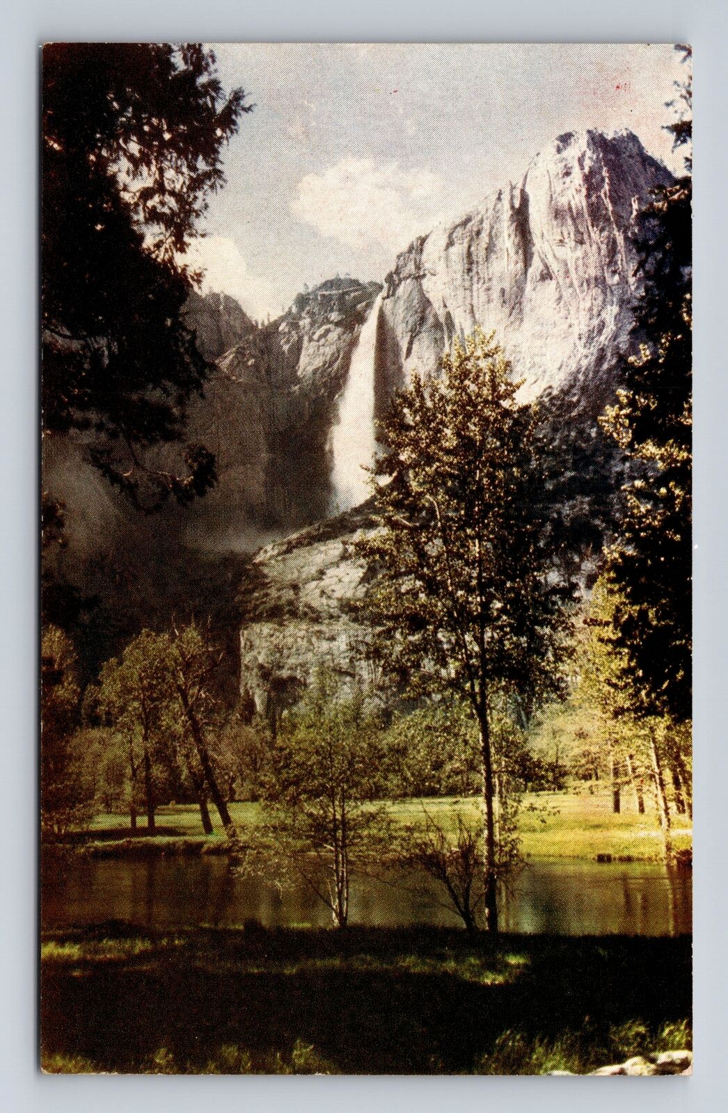 Yosemite National Park, Yosemite Falls, Valley, Series #C-9, Vintage Postcard