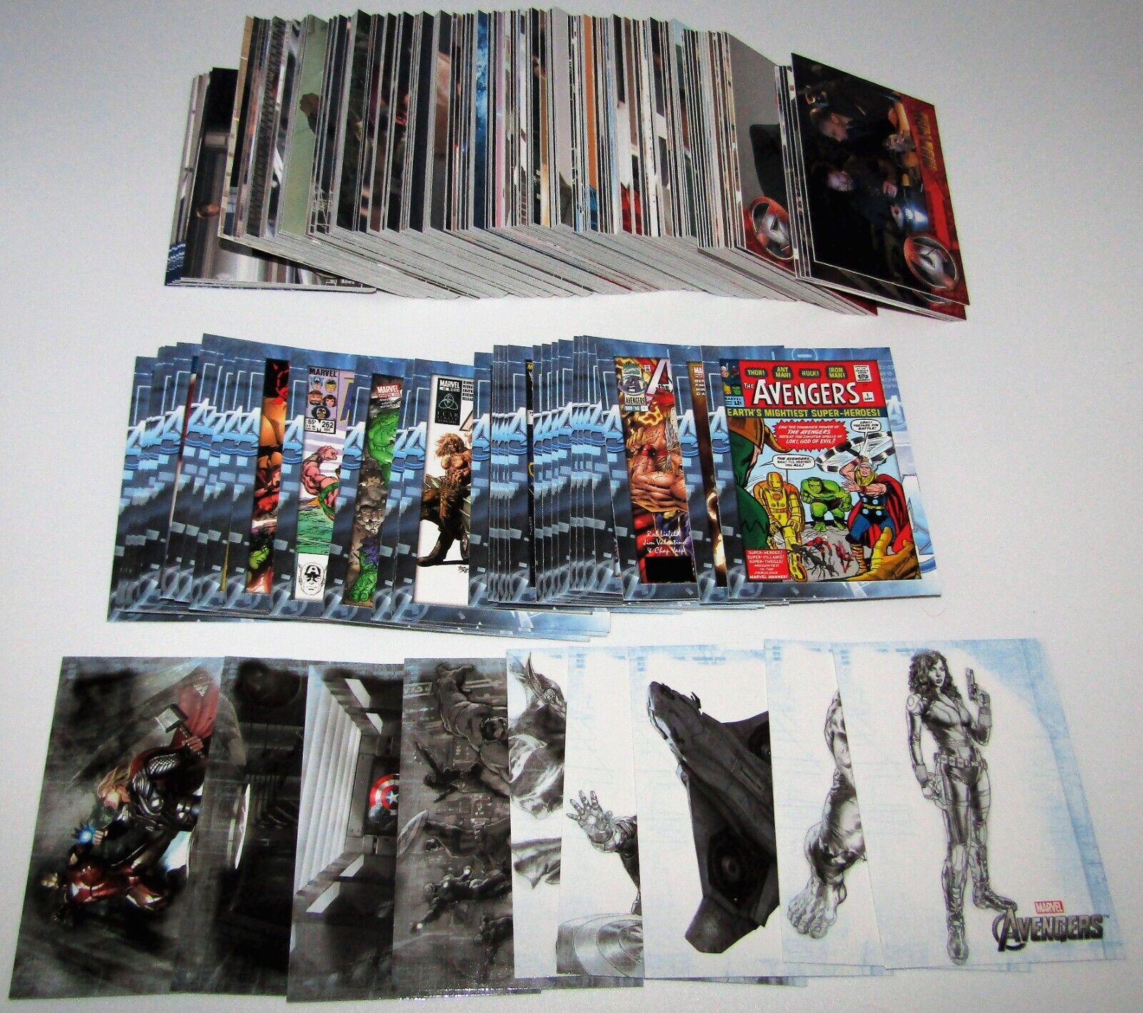 2012 Upper Deck Marvel Avengers Assemble Set (221) Cards Base Set Concept Covers