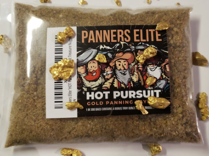 Panners Elite \'HOT PURSUIT\' Lost Treasure Panning Paydirt - Find the Troy Ounce